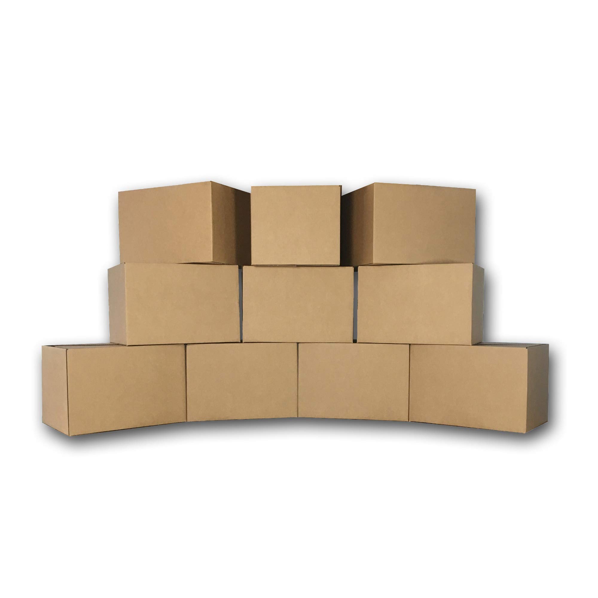 uBoxes Medium Moving Boxes, 18 x 14 x 12 inch, 10 Pack, Cardboard Box (BOXMINIMED10)