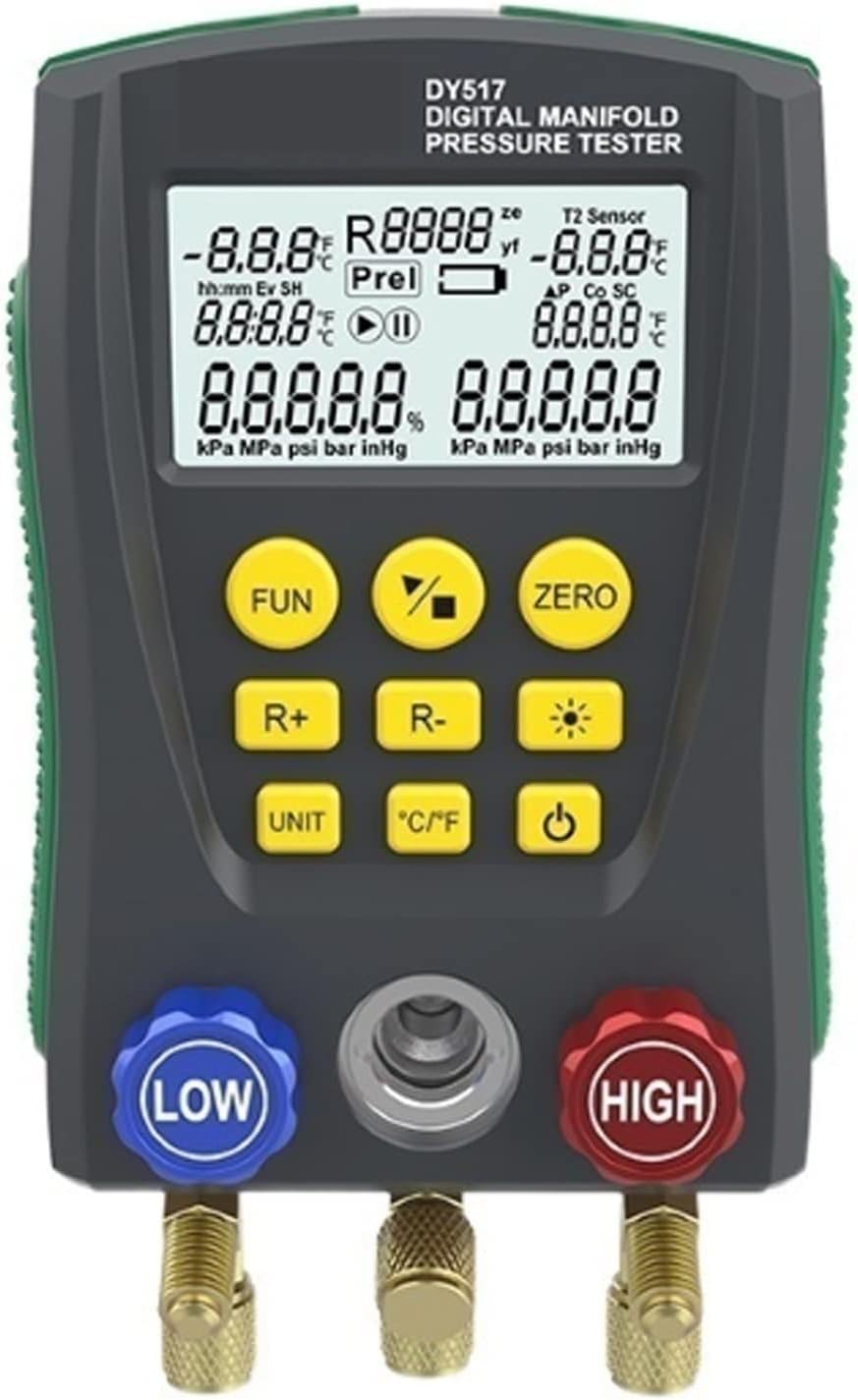検出器 DY517 圧力計冷凍 HVAC 空調マニホールドデジタル真空温度計テスター車の
