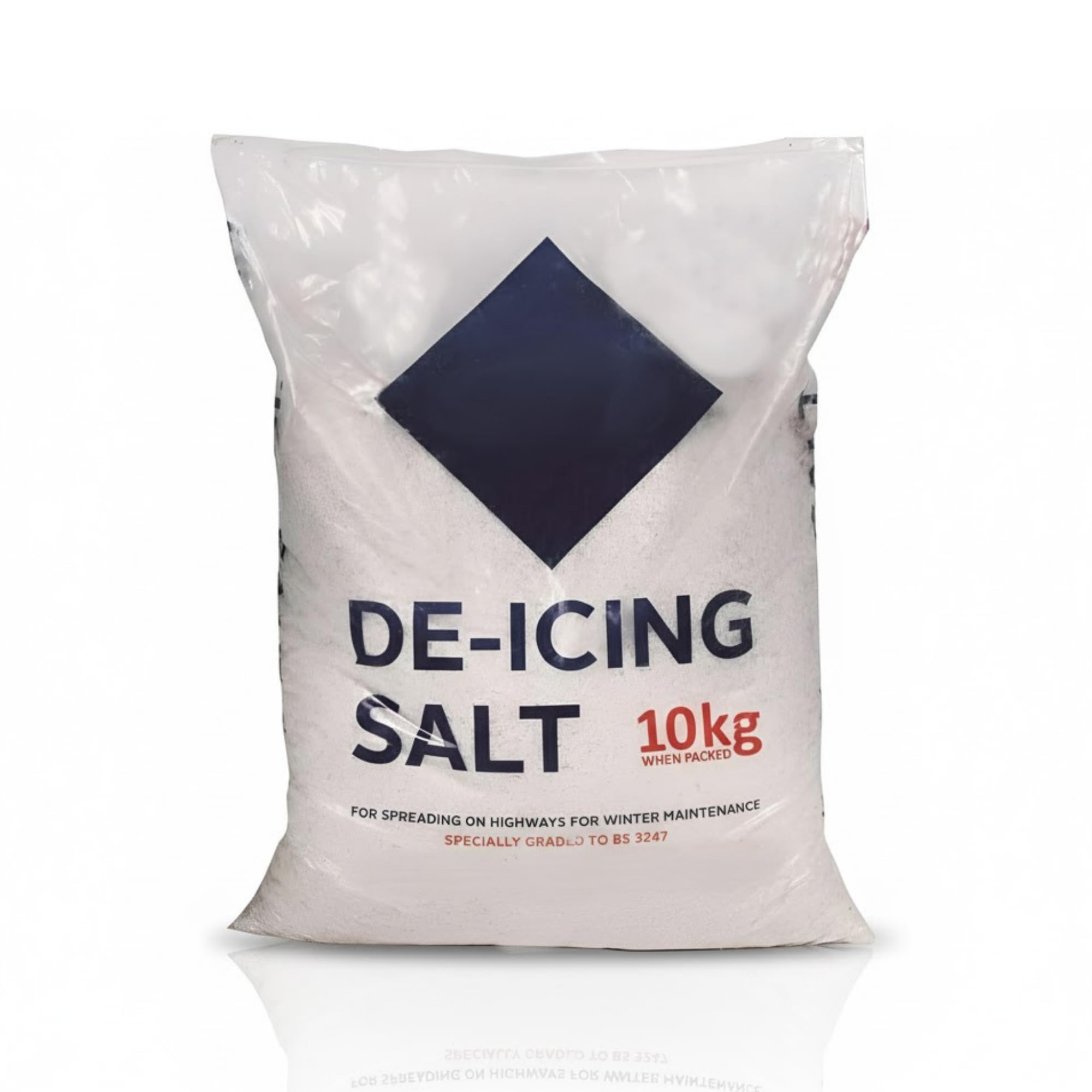 Kaynur White 10Kg De-Icing Rock Salt - Snow, Ice, And Rock For Clear Driveway, Road, Pathway, Steps, Commercial Areas - Clean And Efficient Snow Removal - Winter Safe