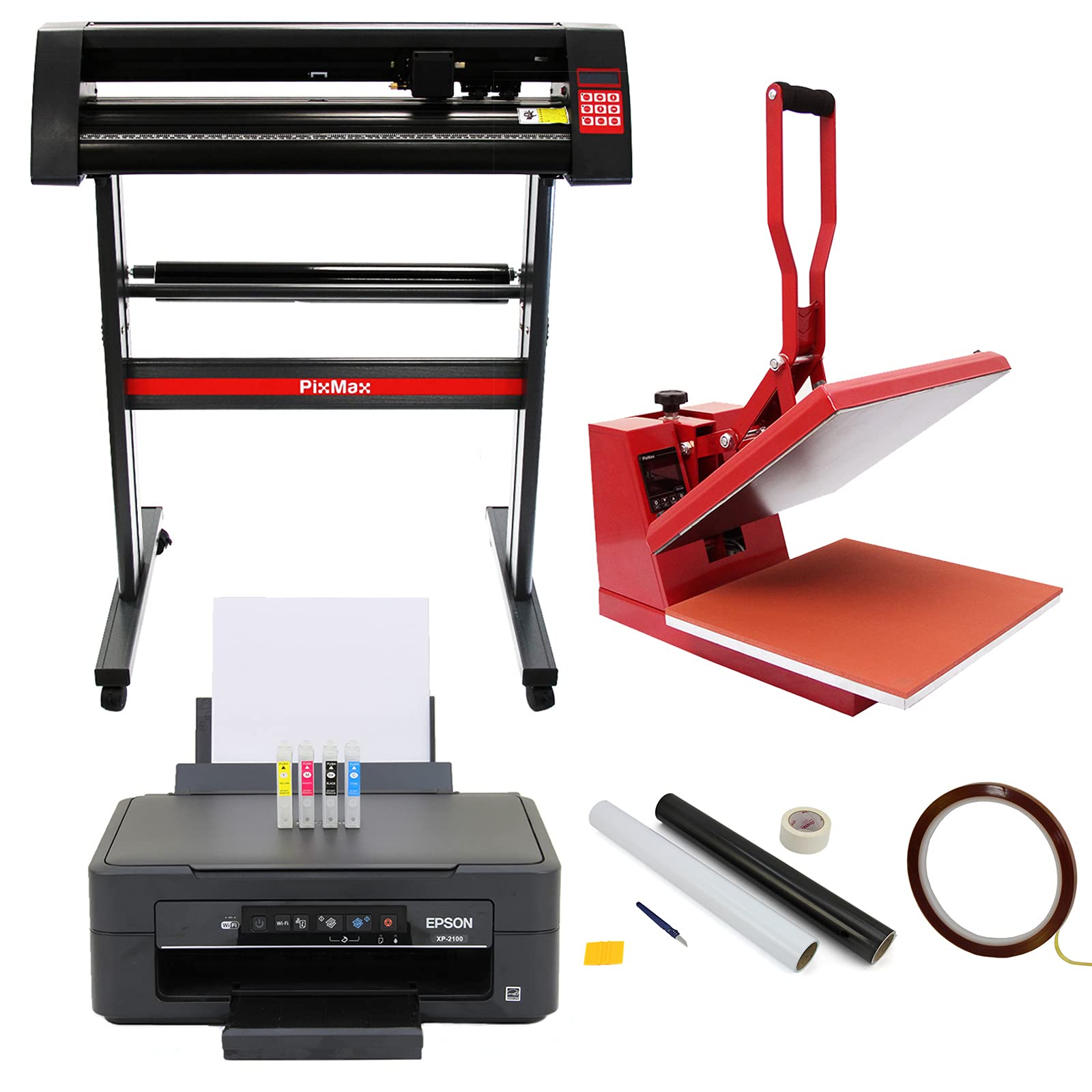 Buy Vinyl Cutter Sublimation Printer Heat Press T Shirt Transfer