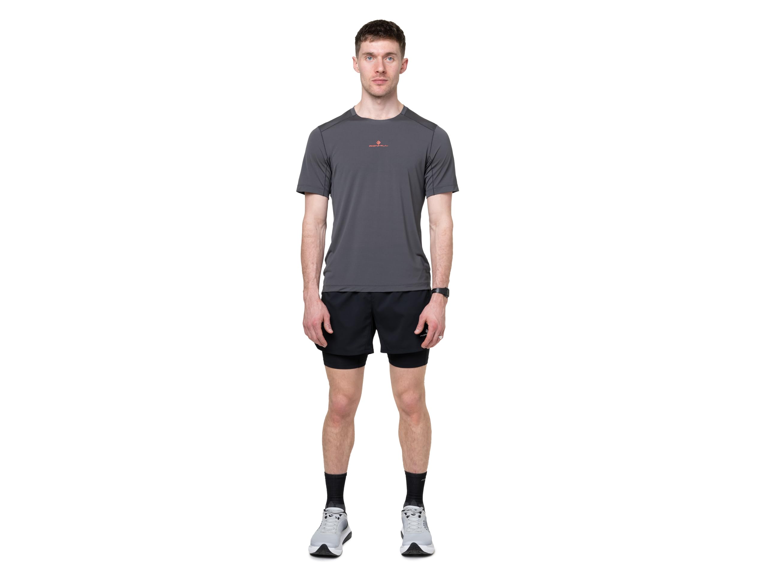 Ronhill Running Tech S/S Camiseta para Hombre, Oxide/Ronhill Red, Talla M