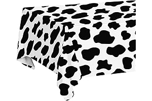 Farm Animal Cow Print Party Tablecloth