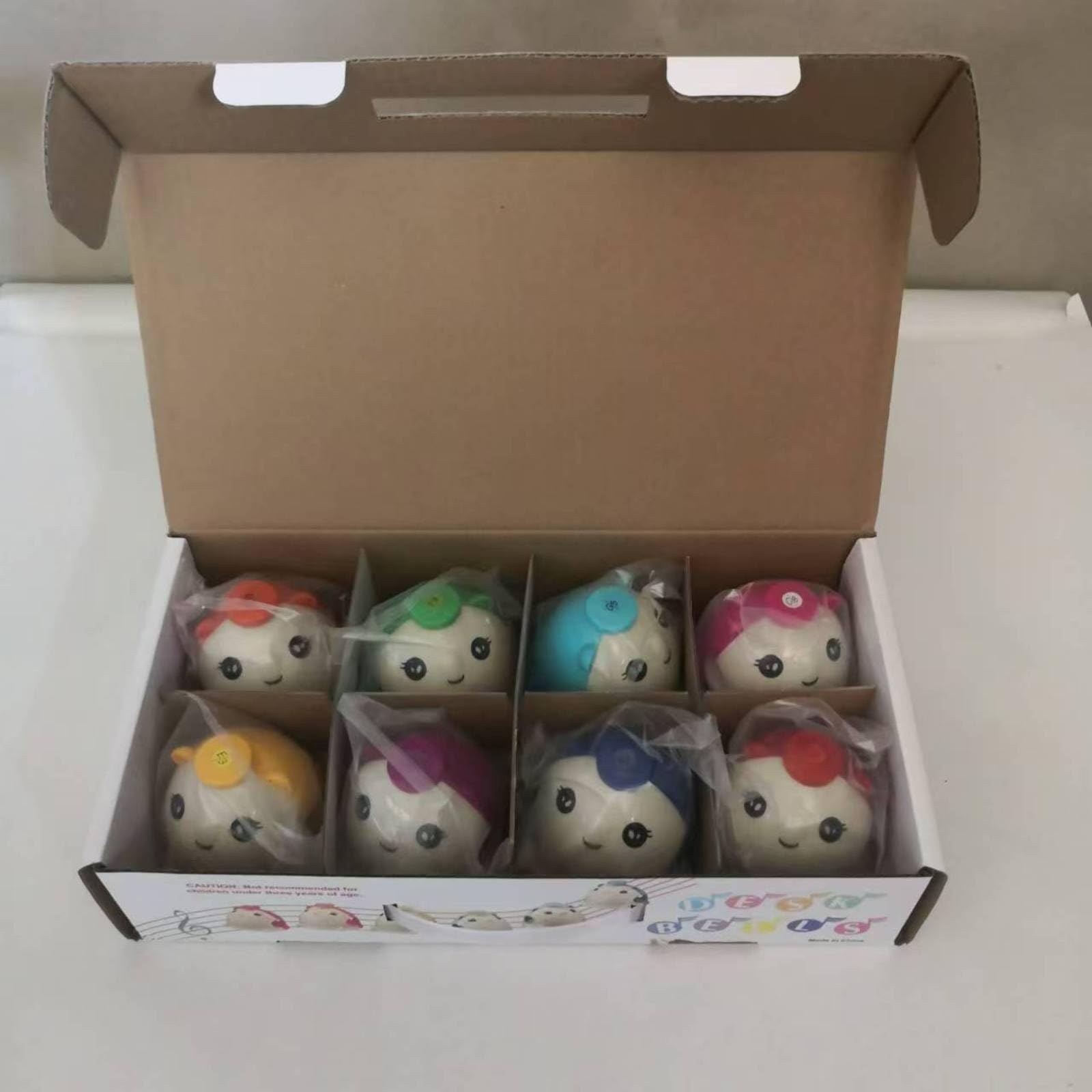 Baoblaze 8 Pezzi Campanella a Forma di | Per Bambini, Facili da Suonare, Campanella a Percussione, Scuola prescolare
