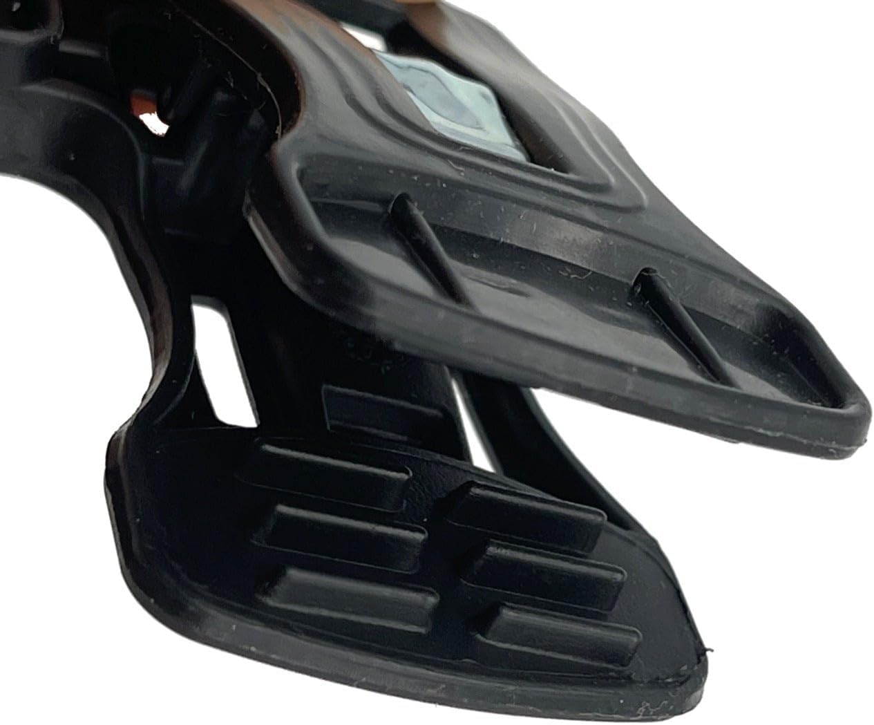 NAHANCO Plastic Skirt/Pant Hangers with Pinch Grips, Metal Swivel Hook - 12" Black (Pack of 200)