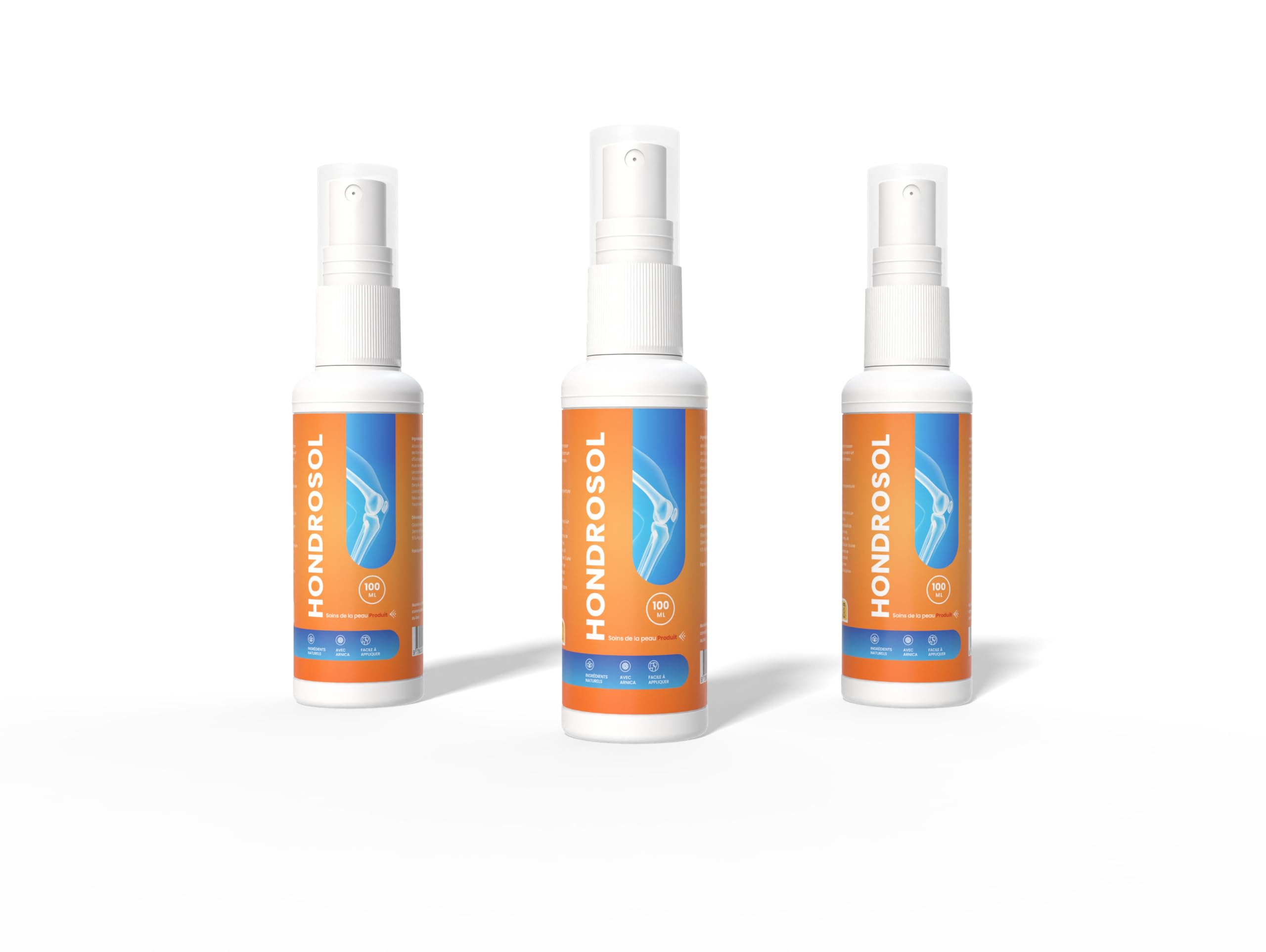 Aesculus Hippocastanum - Spray naturel pour la peau - Extrait de graines et de menthol - 100 ml (2+1 gratuits)