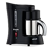 Preethi Cafe Zest Drip Coffee Maker| 450W Coffee Machine for Home | 500ml Capacity | Black (CM 210) black Café Zest - Black