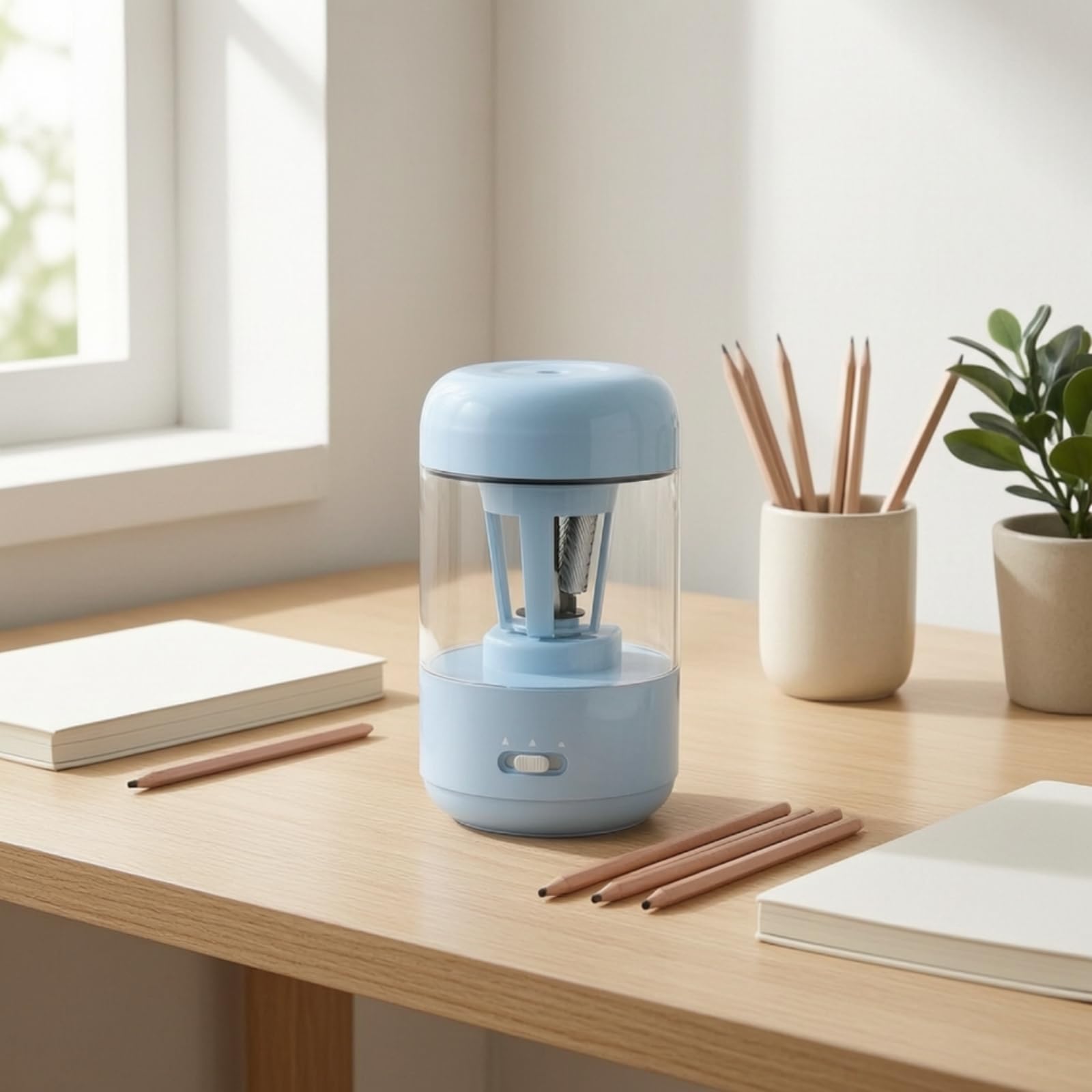 Temperamatite Elettrico Temperamatite Automatico Affilacarte Affilatore Matite con Design Portatile Ricaricabile Struttura Robusta Adatto per, Color to 1