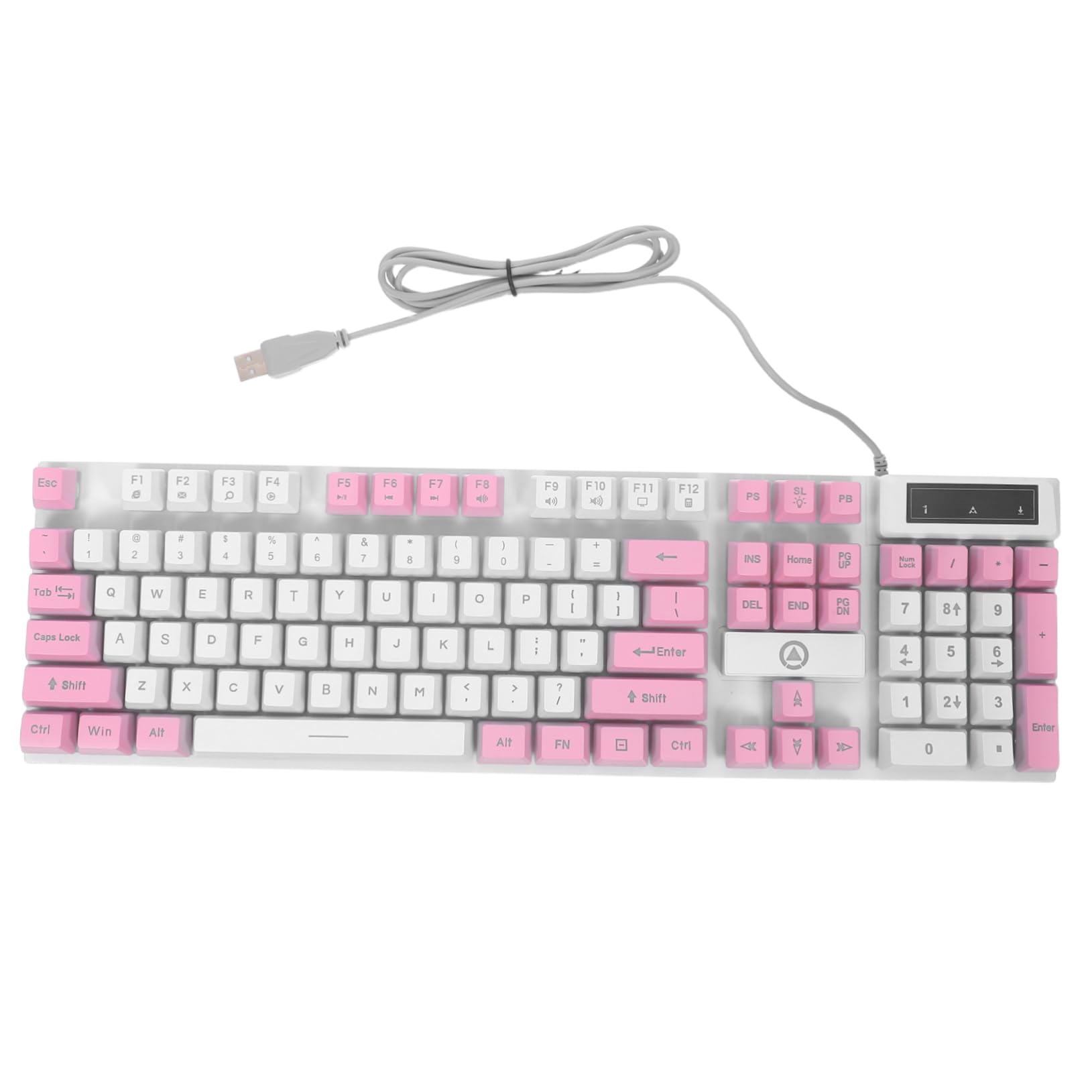 Clavier mécanique touches suspendues Operitacx en ABS robuste et rose - 8