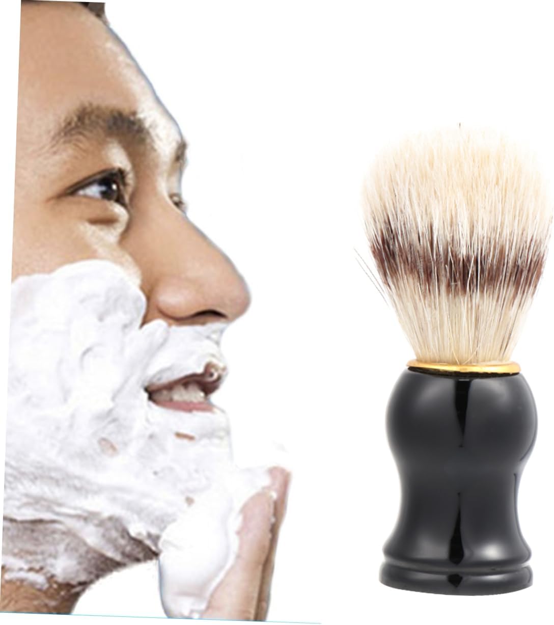 NOLITOY 3pcs Men's Shaving Brush for Beard Care Soft Bristle Cleansing Brush Ergonomic Handle for Daily Grooming and Luxurious Shaving