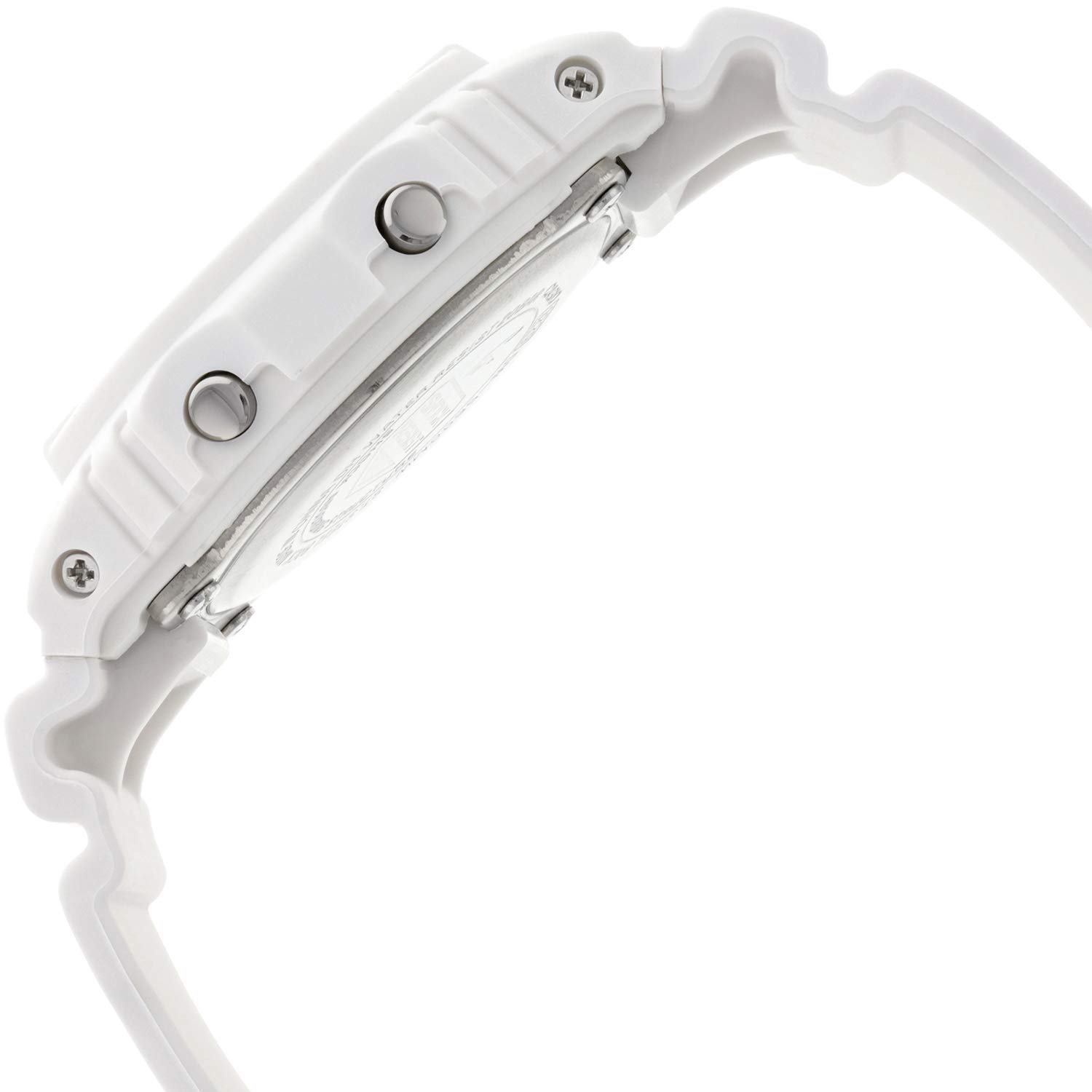 Casio G-Shock DW-5600WW-7ER Unisex Digital Quarz Armbanduhr, Kunststoffarmband, Mineral Glas, 20 Bar Wasserdicht, Stoppuhr, Countdown, Alarm, Weiß, 42mm