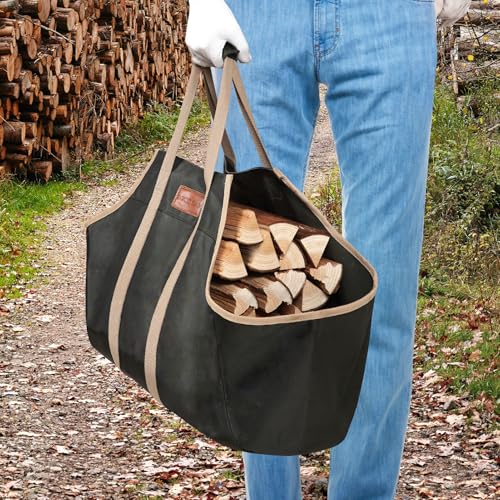 G Good Gain Firewood Carrier– Large Fire Wood Bag With Handles thumb #3