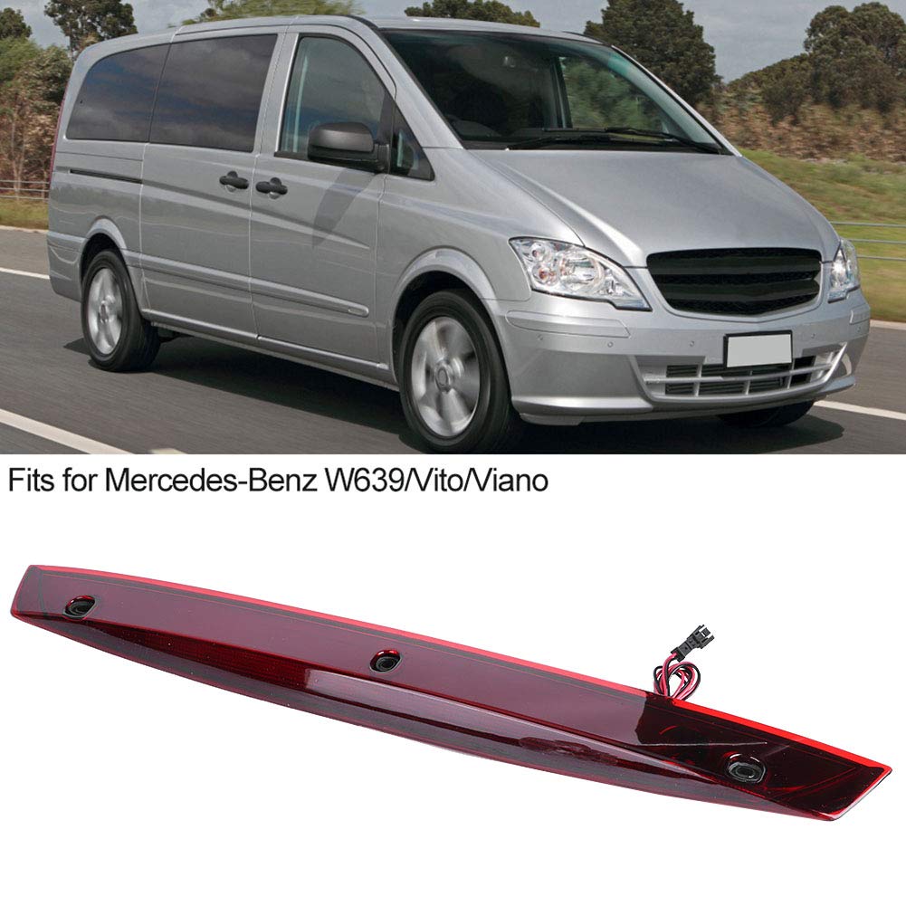 Yctze para feu de Stop Central Vito 2007 Tercera luz Vito luz Freno Vito Auto Car Luz de Freno Alta Lámpara de Parada de Montaje Alto Se Adapta a - W639 Vito Viano Luz de Freno Luz de Freno