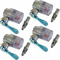 汎用 角型ウィンカー（クリアー/ポリッシュ）ステー付き 4個1セット 楽天市場】角型 ヨーロピアン メッキ ウインカー ステー 付