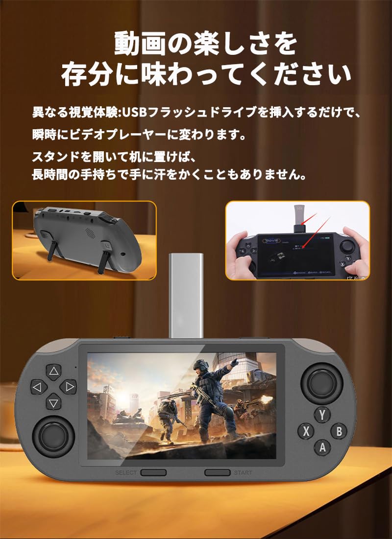 Amazon | NEW ポータブルゲーム機 2026新登場 4.5インチIPSスクリーン