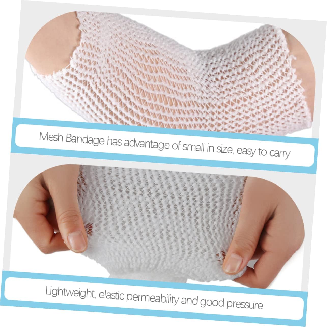 1Roll Elastic First Aid Mesh Bandage High Elasticity Sports Wrap for Injury Protection Lightweight Breathable Tape for Athletes Hiking First Aid and Camping
