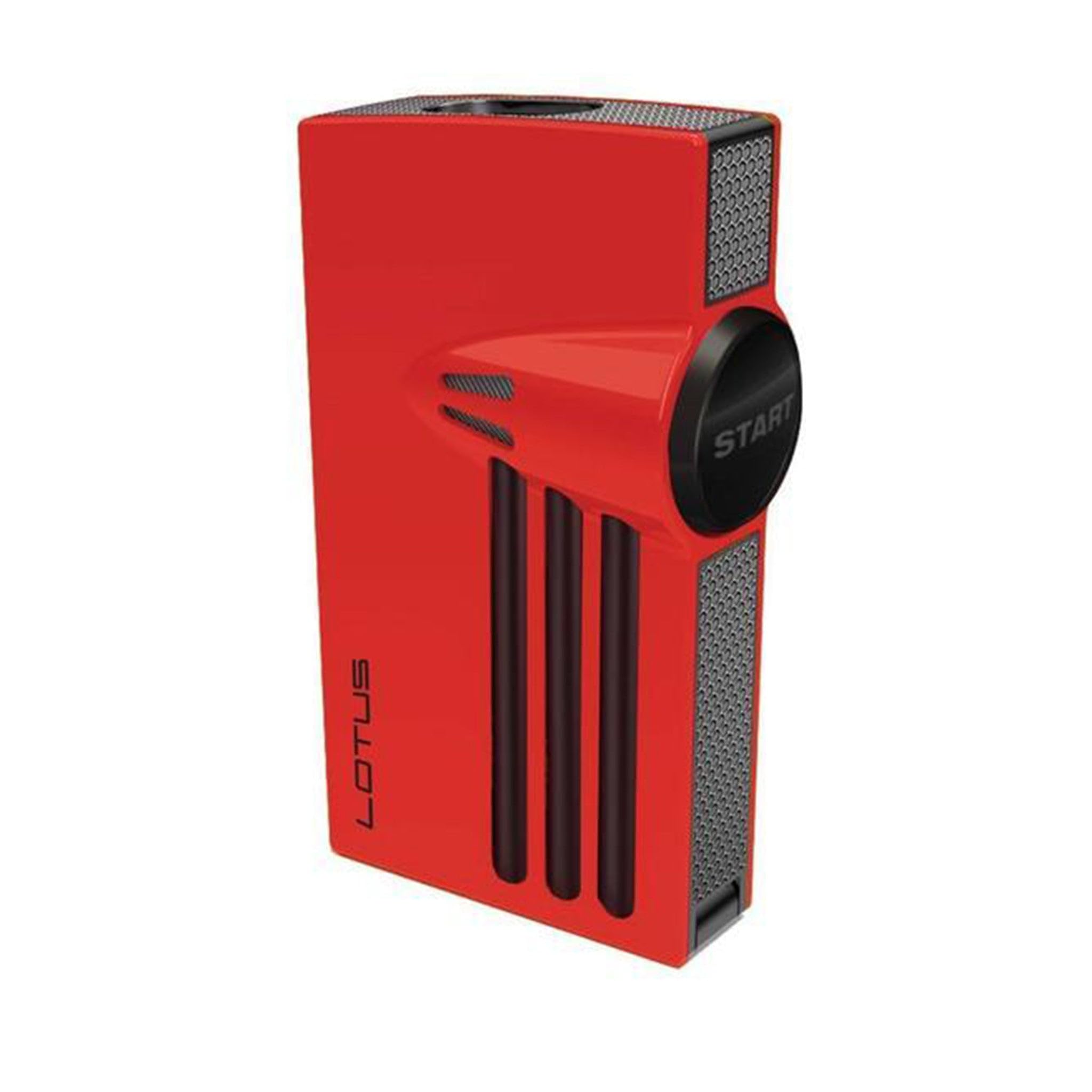 Lotus L52 Orion Cigar Lighter - Black Matte & Polished Red