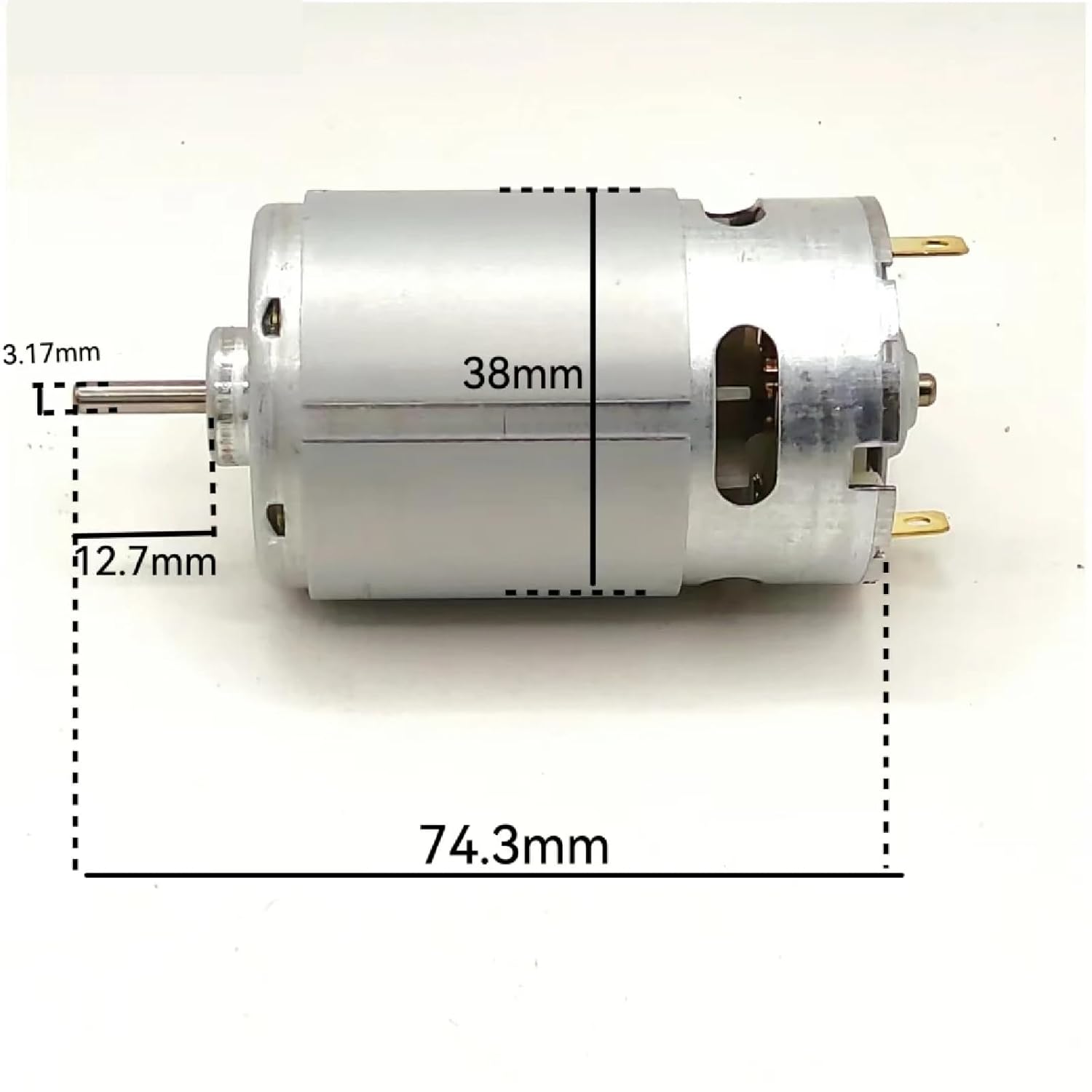 RS-550 DC Motor, 12V High-Speed High-Torque, Electric Power Tool Motor