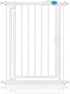 Bettacare Auto Close Stair Gate, 61cm - 66.5cm, White, Pressure Fit Safety Gate, Baby Gate, Safety Barrier for Doors Hallways and Spaces, Easy Installation