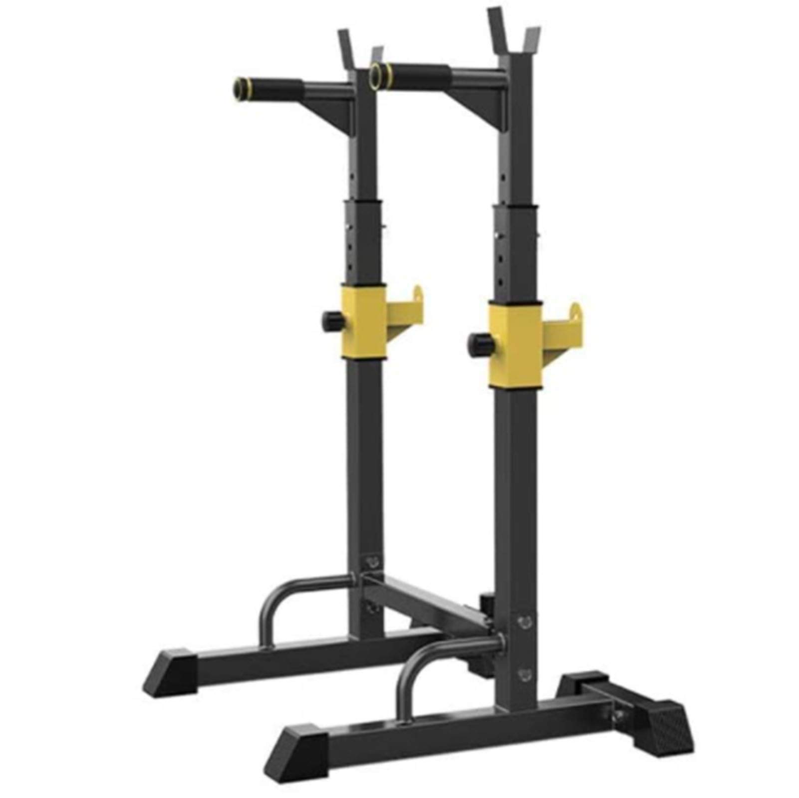 AYCDL Multi-Function Squat Rack Height Barbell Rack Gym Home Fitness Bench Press Rack Weight Lifting Bench Press Dipping Station with Pull Up Bar Dip Stand,250Kg Max Load