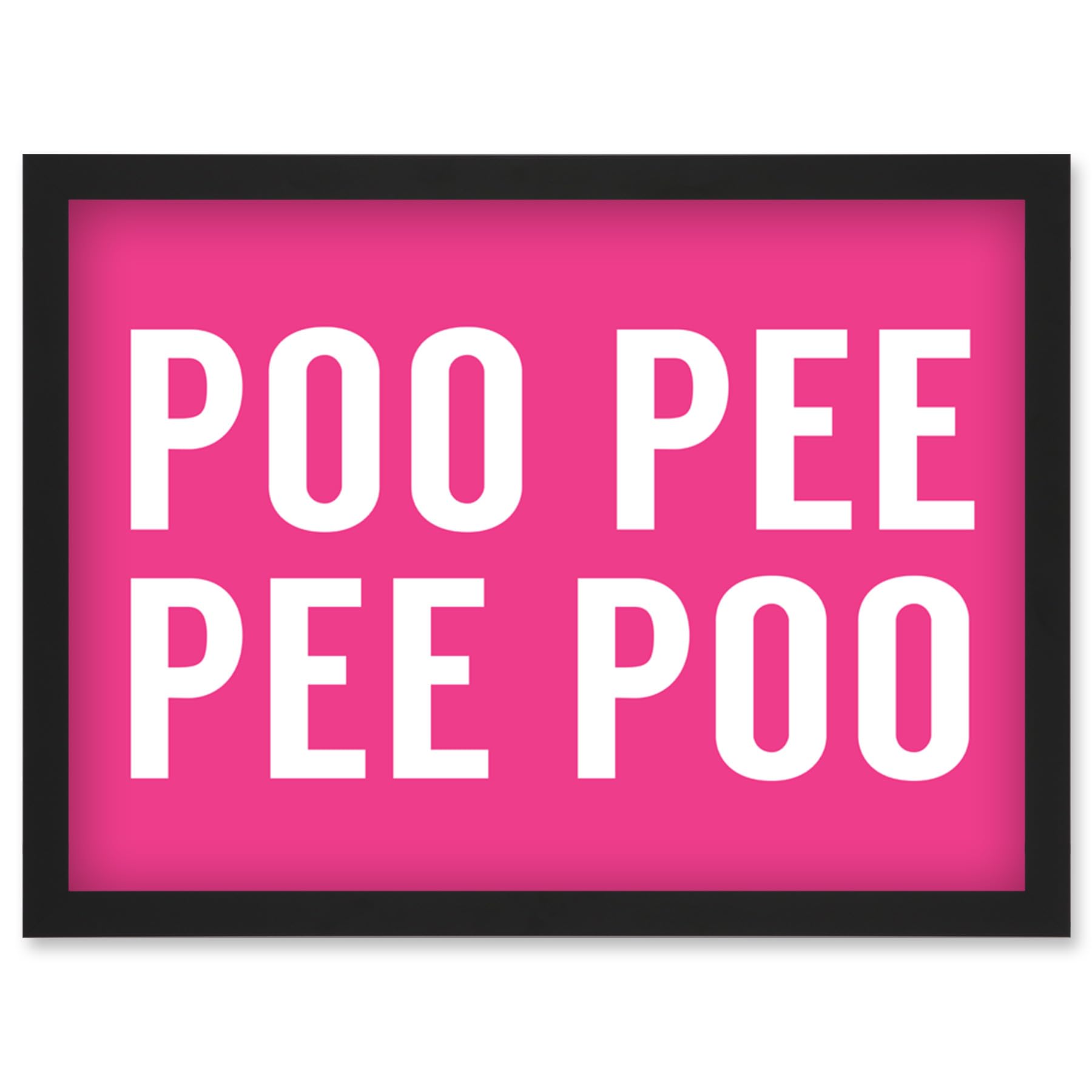 Artery8 Funny Toilet Wall Art Bathroom Sign Decor Wall Art PrintA4 Size