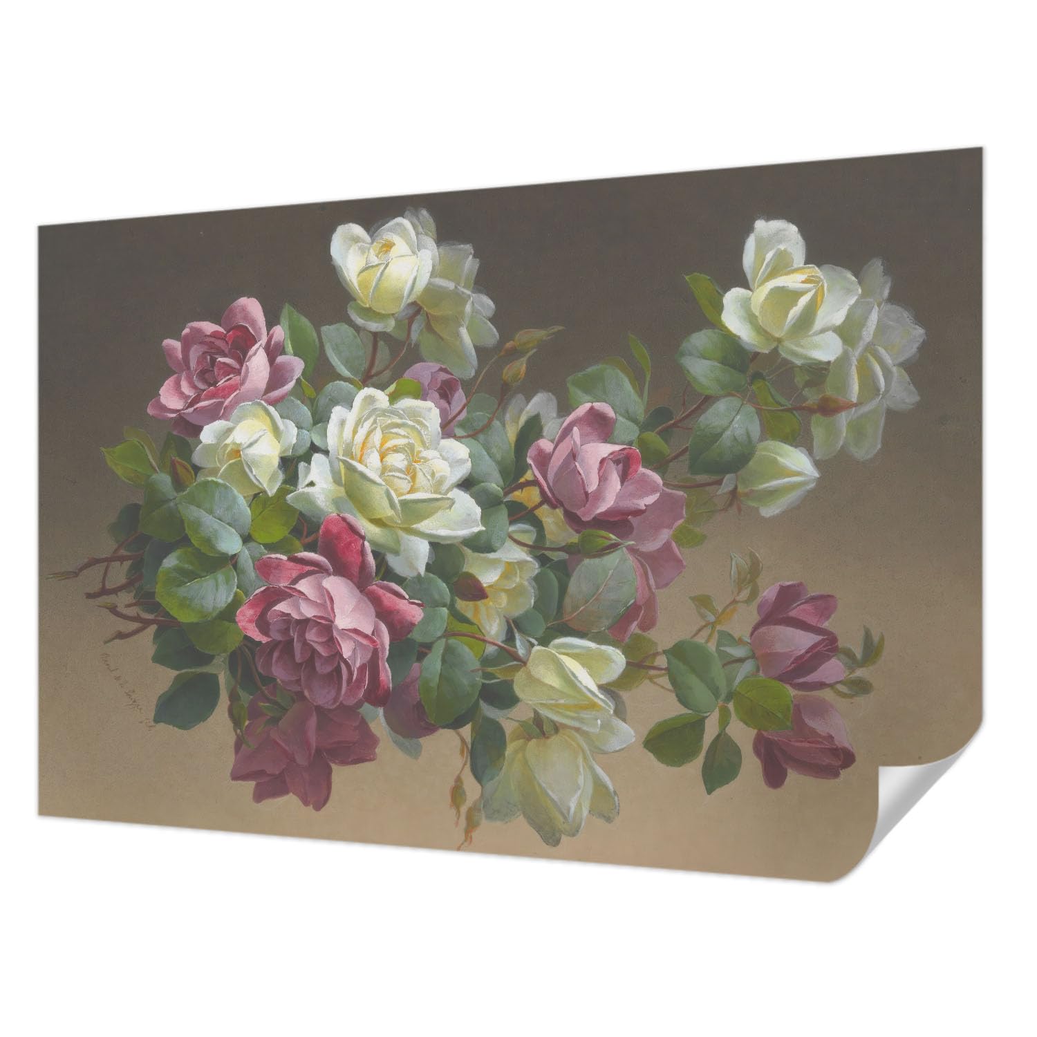Papier Peint Auto-Adhésif de salon moderne motif floral Tulup pour chambre à coucher