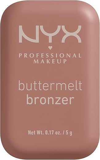 NYX PROFESSIONAL MAKEUP Matte Buttermelt Bronzer, Longwear Face Makeup with Up to 12 Hours of Wear, Vegan Formula - Deserve Butta (Light Medium Cool)