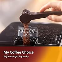 Vista 4 de Philips - Cafetera de expreso 3200 Series totalmente automática, con espumador de leche LatteGo y café helado, 5 variedades de café, pantalla táctil