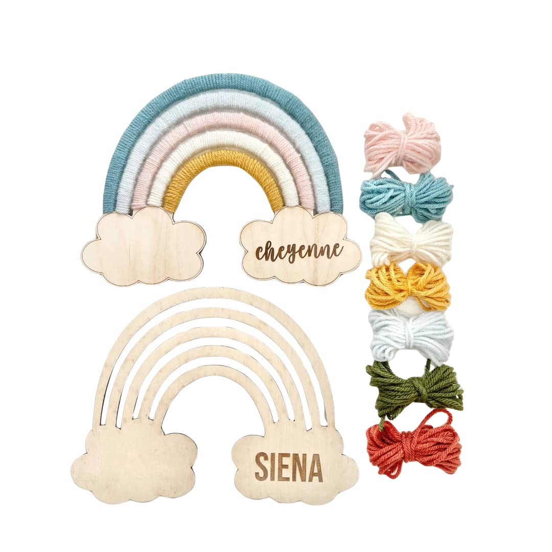 Rainbow arts and crafts for Kids I Painting Rainbow I Craft Knit I Weaving Kids I Complete Craft Kit I Arts and Crafts