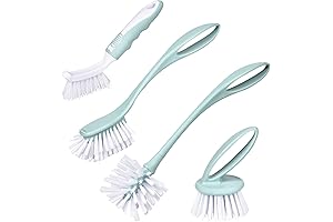 Nordic Green 4-Piece Dish Brush Set