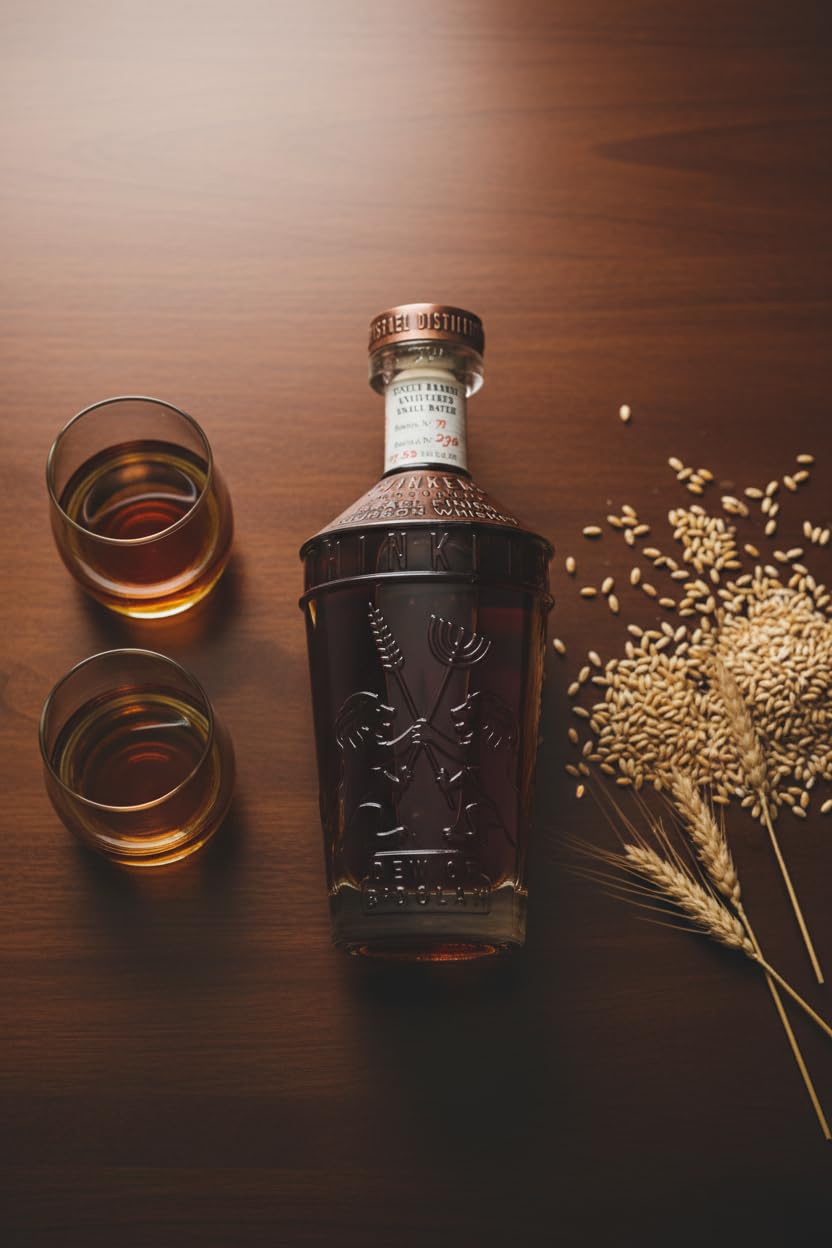 Single Barrel Bourbon Whiskey Ozean-Gereift Koscher Vanille Toffee & Schokolade Unfiltriert Exklusive Abfüllung 47% vol 0,75L Thinkers Dew of B'Dolah