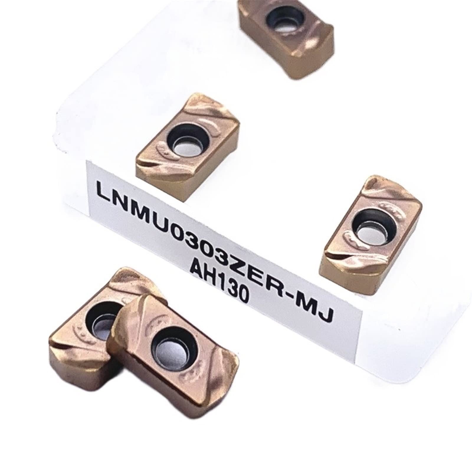 Carbide Insert External Turning Tool LNMU0303ZER MJ AH725 AH130 Carbide Insert CNC Lathe External Turning Blade Tool (Size : LNMU0303ZER MJ AH130, Color : 10PCS)