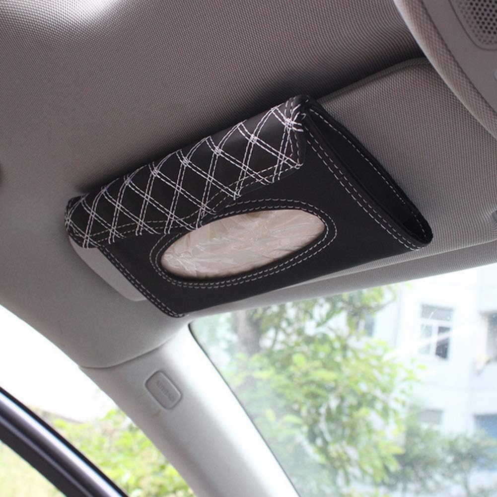 idain Car Sun Visor Tissue Box Holder Tissue Refill, Car Tissue Box/Car Wipes/Car Napkin Holder/for Car,Home,Office