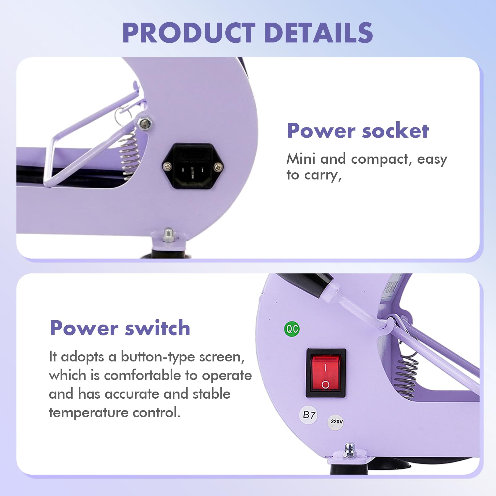 Prensa de Calor para Sombreros, 9,5 x 15 cm Máquina de Prensa de Calor, Rotación de 360 °, Anti-Adhesiva Prensa de Impresión para Sombreros Prensa Automática para Nailon, Lino, Hilo