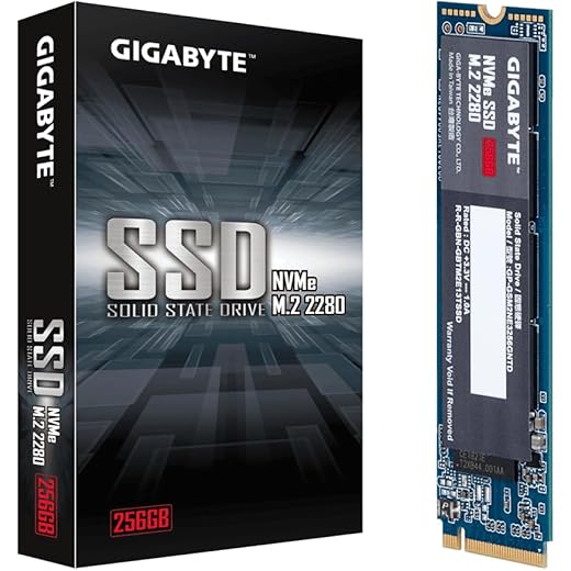 GIGABYTE NVME Solid State Drive 256GB