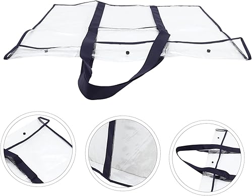 Miniatura 6 de Ciieeo Bolsa de almacenamiento transparente, bolsa de almacenamiento transparente, estuche de portafolio de arte de 18 x 24 pulgadas, tablero de