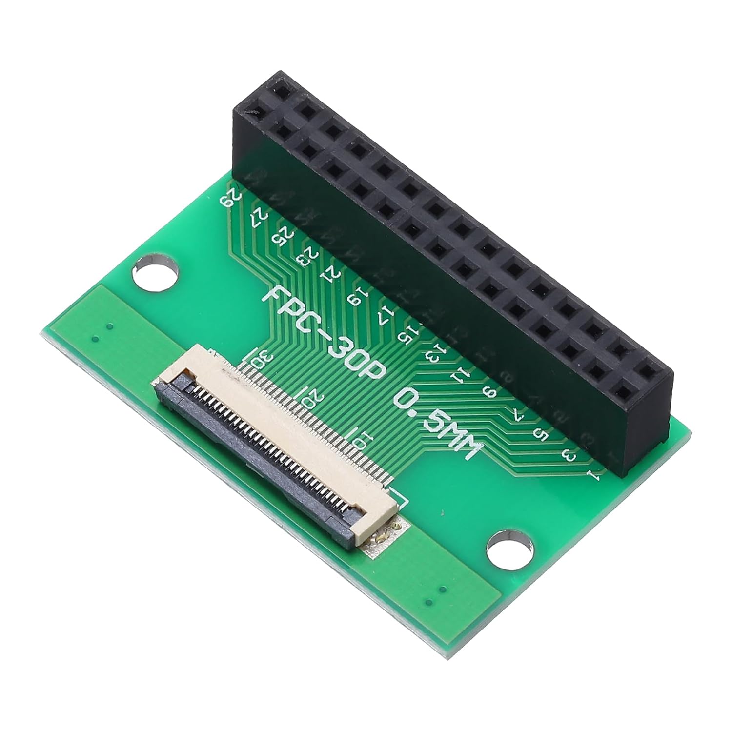 Разъем для печатной платы QUARKZMAN FFC FPC 30pin, гнездо 0,5 мм, двойной гнездовой разъем 2,54 мм, адаптер для печатной платы, ко