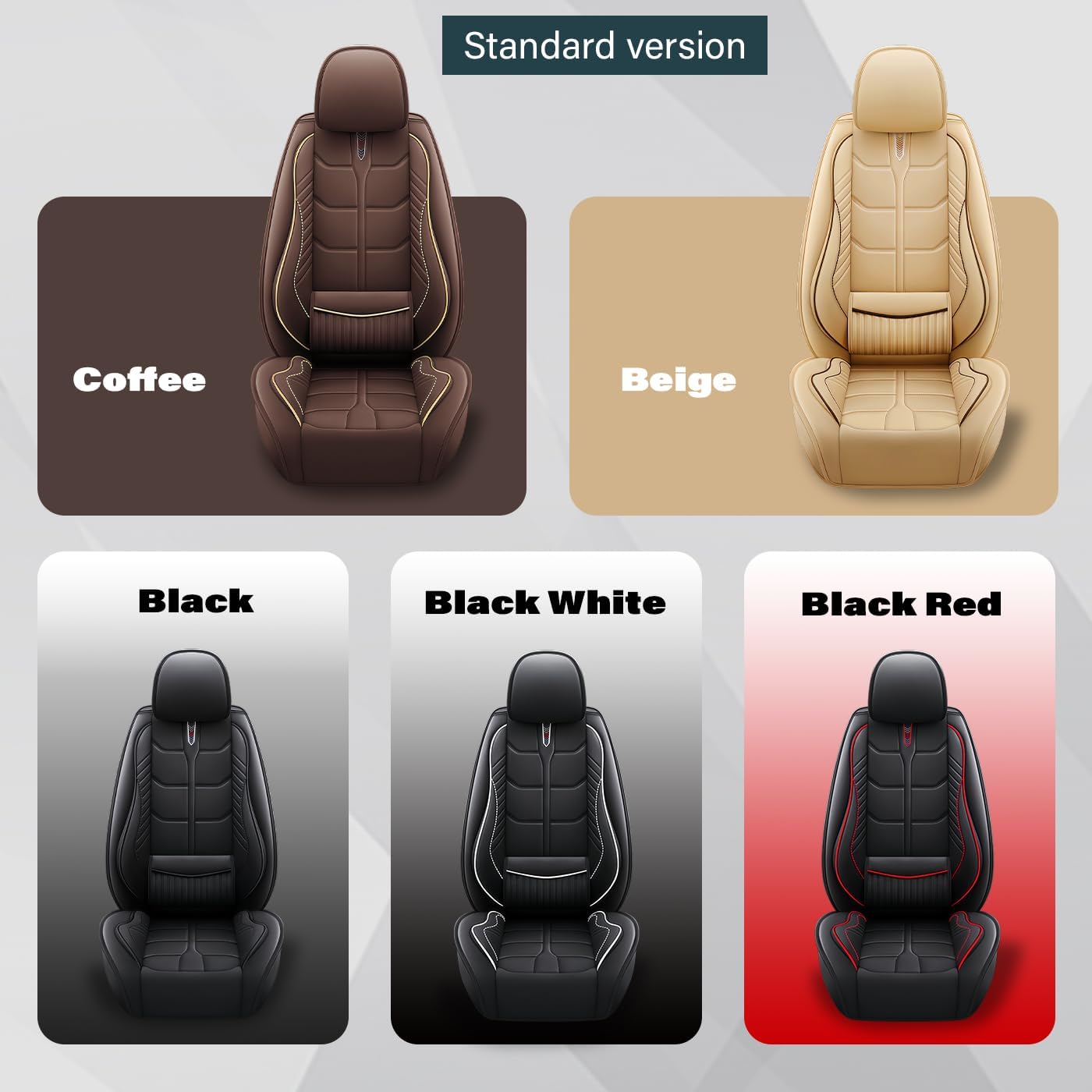 Custom Fit Seat Covers for Palisade 2020-2025 | 7-Seater Car Seat Covers | Stain and Water Resistant Nappa Leather seat Cover.(Black，Full Set)