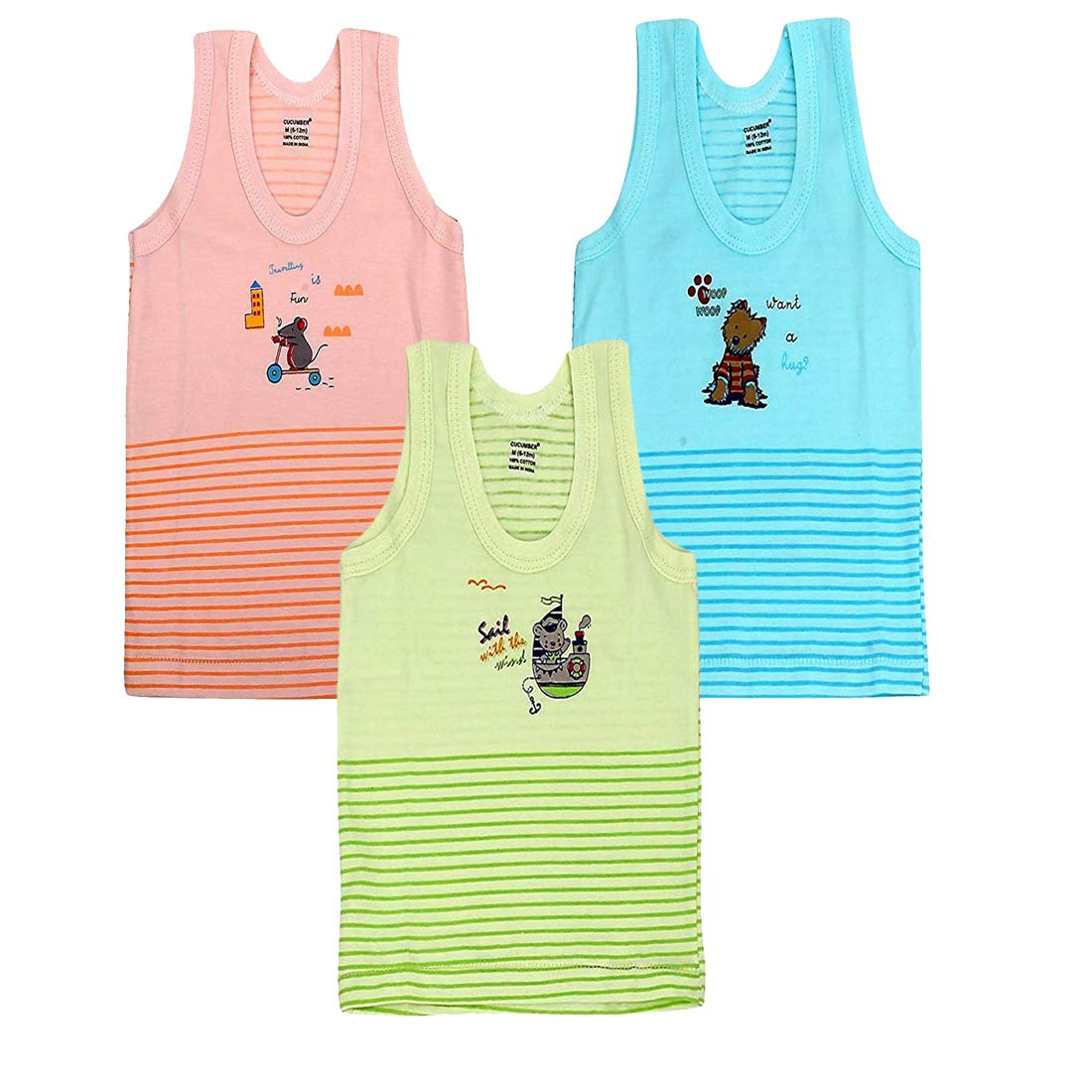 Sleeveless Cucumber Baby Clothing Cucumber Angaakar Cotton