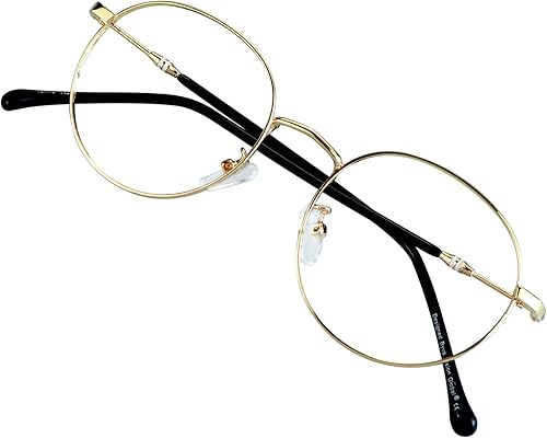 VisionGlobal Blue Light Blocking Glasses for WomenMen, Anti Eyestrain,TV Glasses, Stylish Oval Frame, Anti Glare