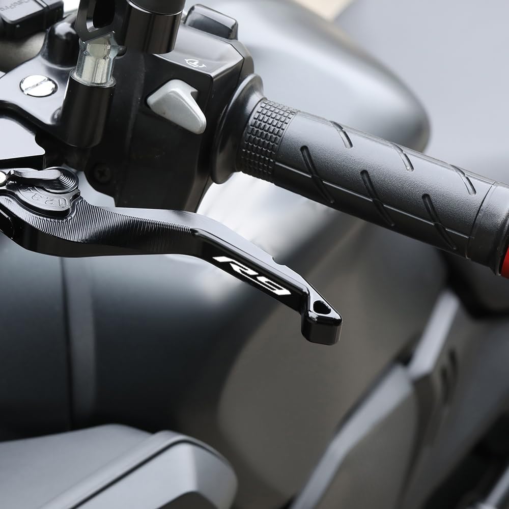 Motorcycle Short Brake Clutch Levers Compatible with Y.amaha YZR R9 2025 2026 | Front Shorter Levers Handles YZFR9 ZF-R9 Accessories (Black)