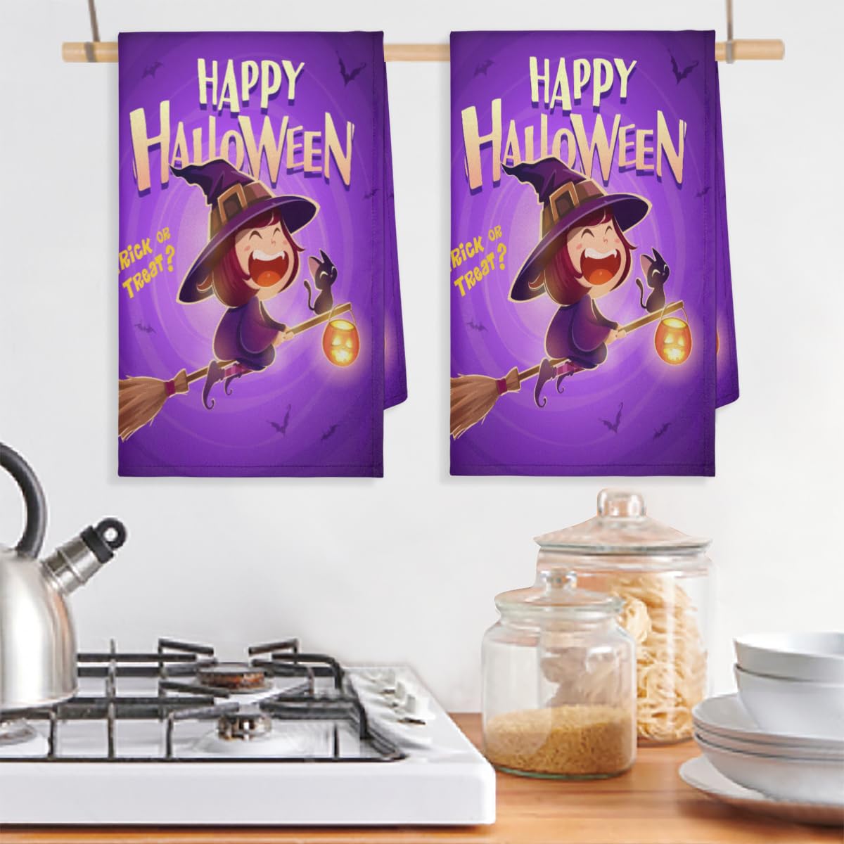 GAIREG Strofinacci da cucina con zucche di Halloween, 71 x