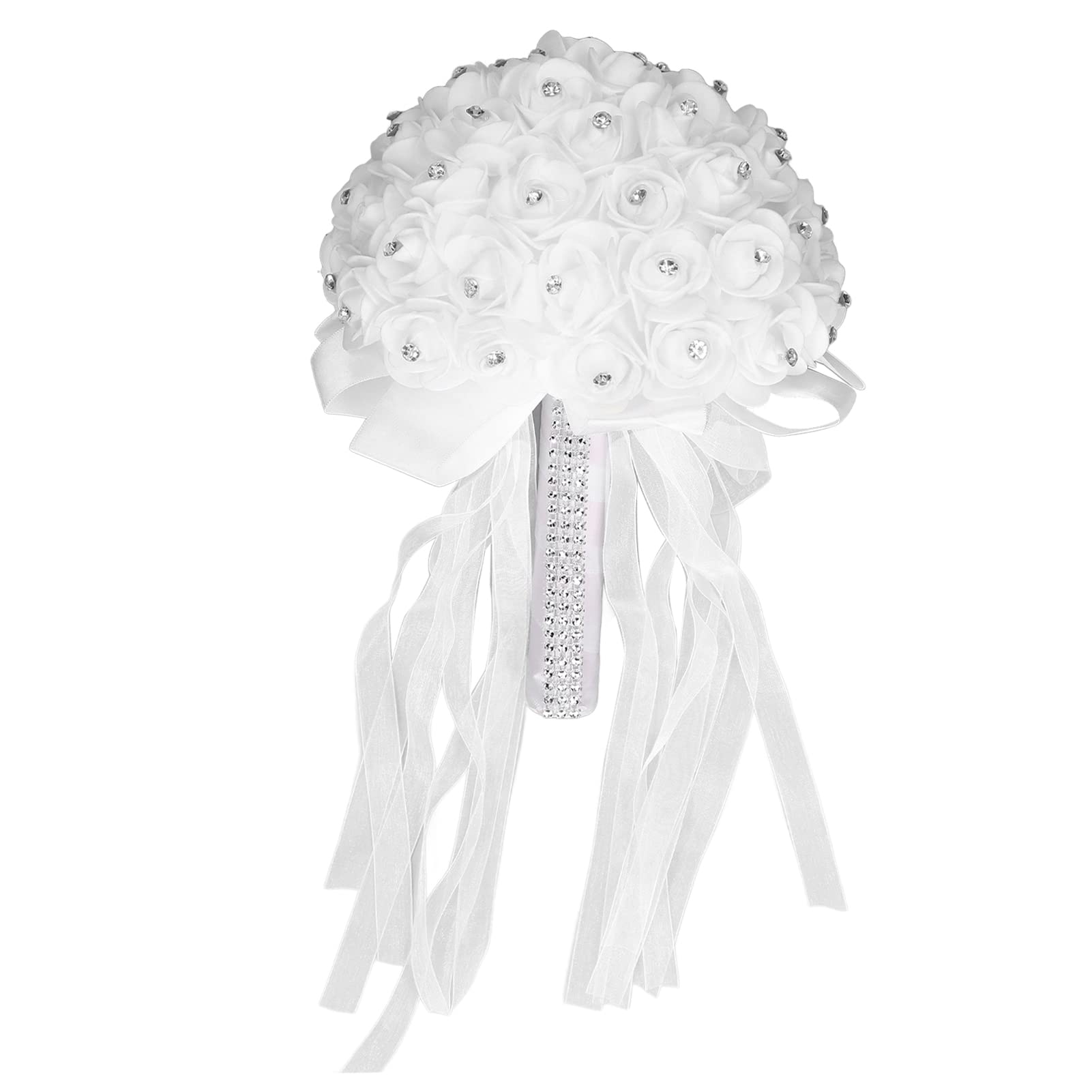 CVJdfhRE bridal bouquet， Bride Bouquets for Wedding, for Bridesmaid, Holding Flower Simulation Design Romantic Artificial Bouquet