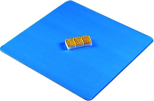 YANMEIYA Mahjong Mat 31.5-inch Non-Slip and Noise Reduction Mahjong Table Mat (Blue)