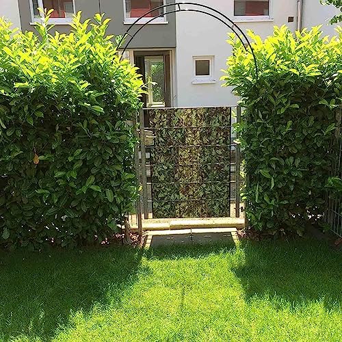 Arche de jardin en métal haut de gamme structure acier robuste finition noire - 2