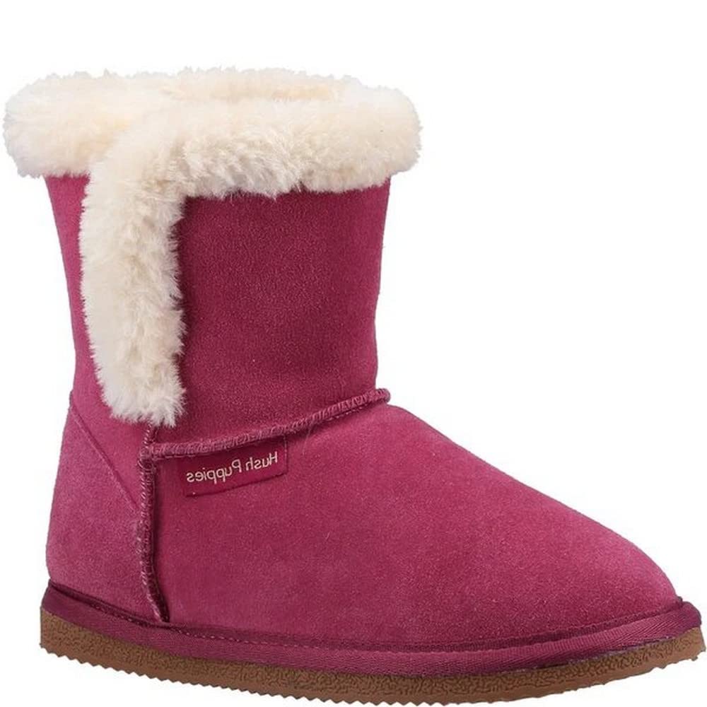 Hush Puppies Girls Ashlynn Slipper, Rose, 1 UK
