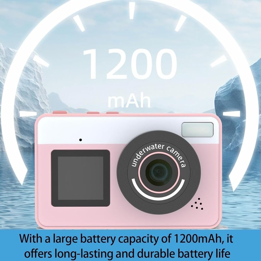 Waterproof Camera, Ergonomic Digital Camera for Underwater Photography and HD Video,Underwater Camera