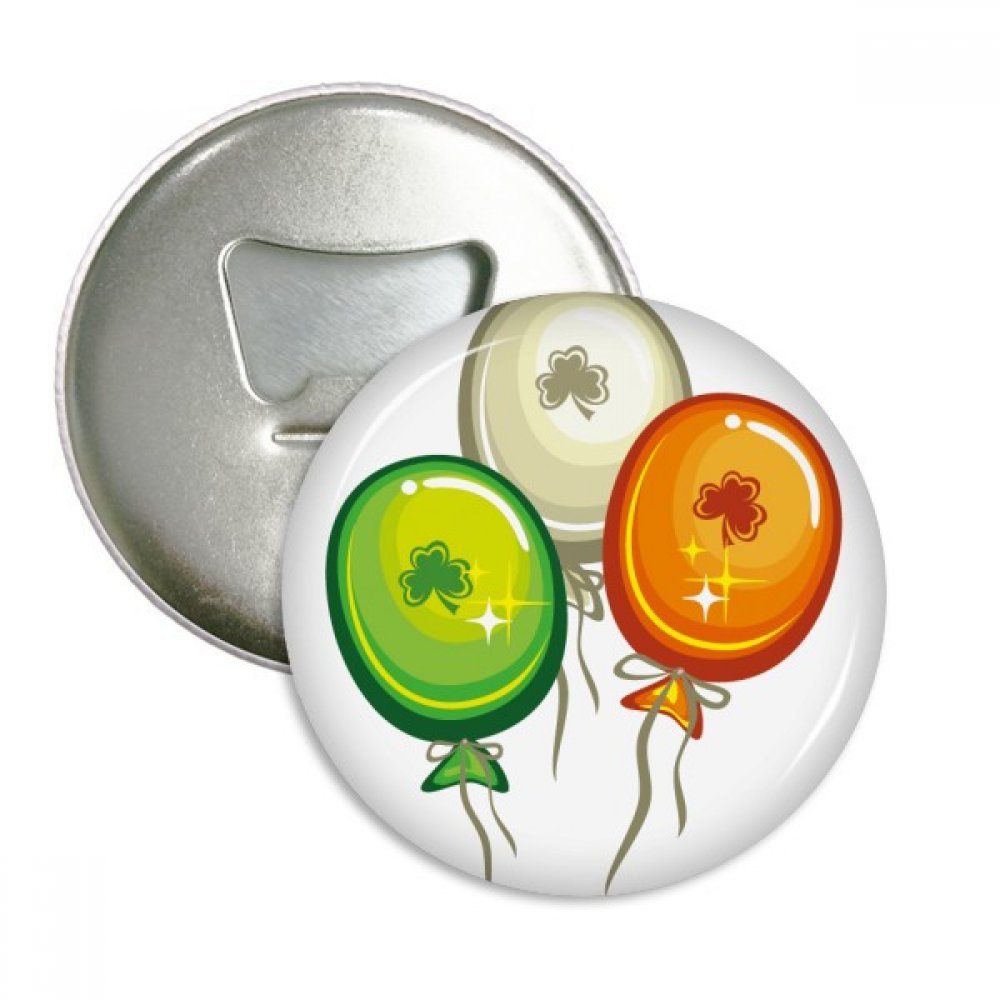 Badge aimant St.Patrick ouvre-bouteille argenté de qualité