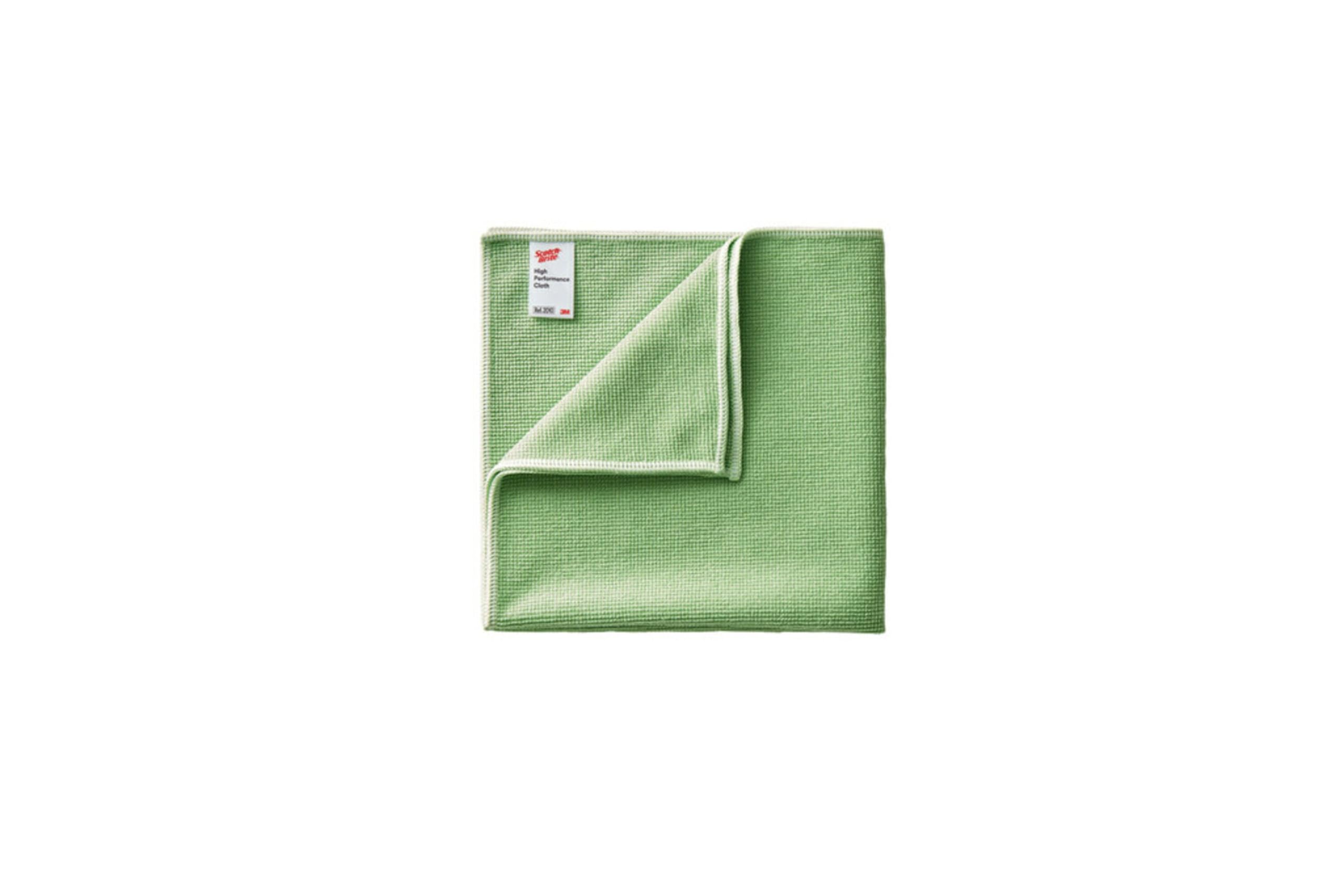 Scotch-Brite Lingettes Microfibre Haute Performance 2010, Vert, 360 mm x 360 mm