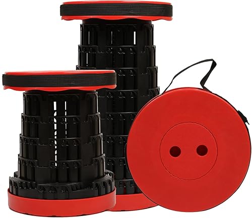 Vista 11 de Taburete Silla Plegable 2025, Máx 660lb Taburete Plegable Mejorado, Ligero, Resistente, Ajustable, Portátil, Taburetes de Asiento Plegables