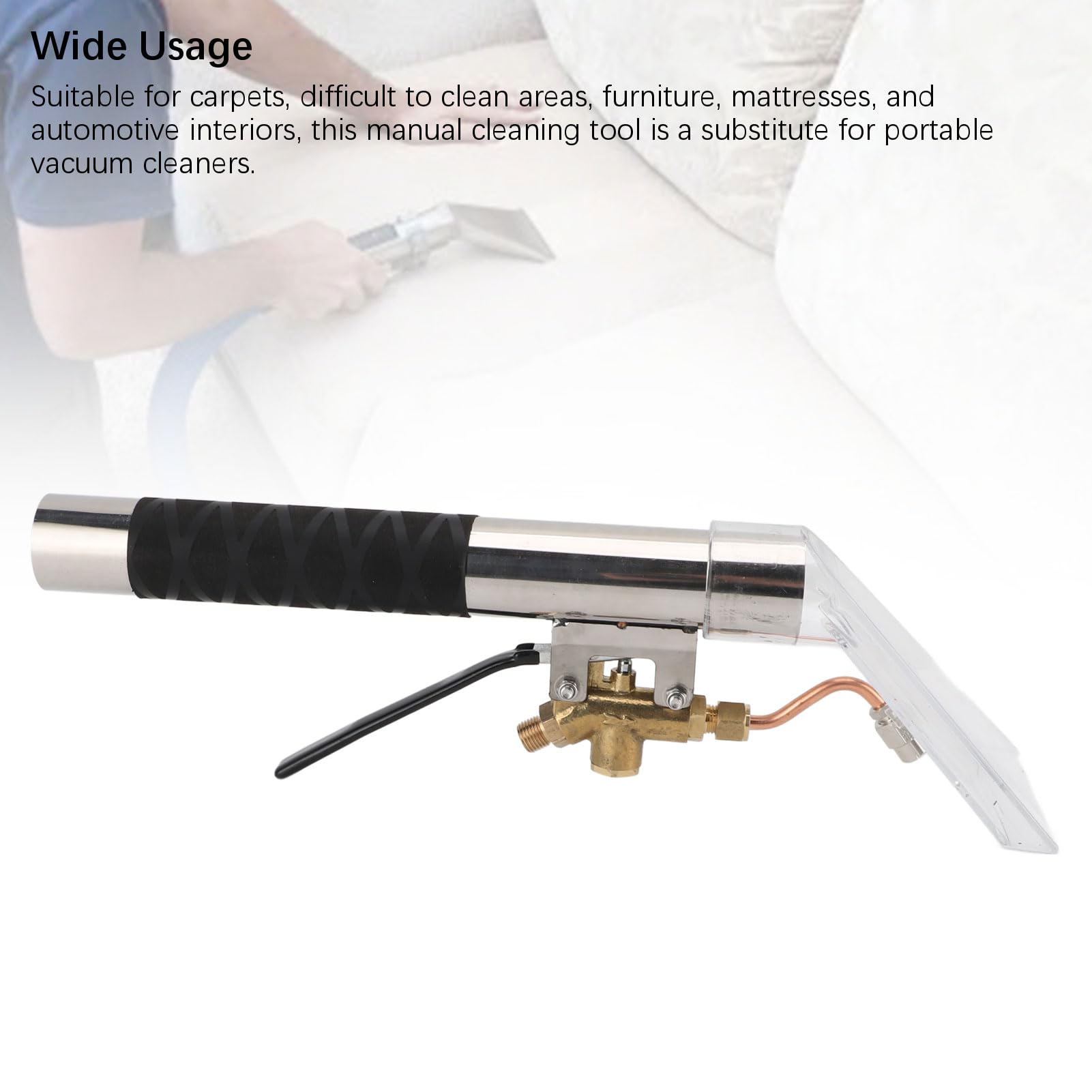 Extractor de Limpieza de Alfombras, Accesorio de la Máquina de Limpieza de Alfombras de Camiones, Herramienta Manual de Limpieza de Muebles de Automóvil